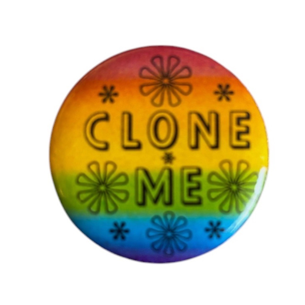 Vintage Unisex 1970's Clone Me Pin